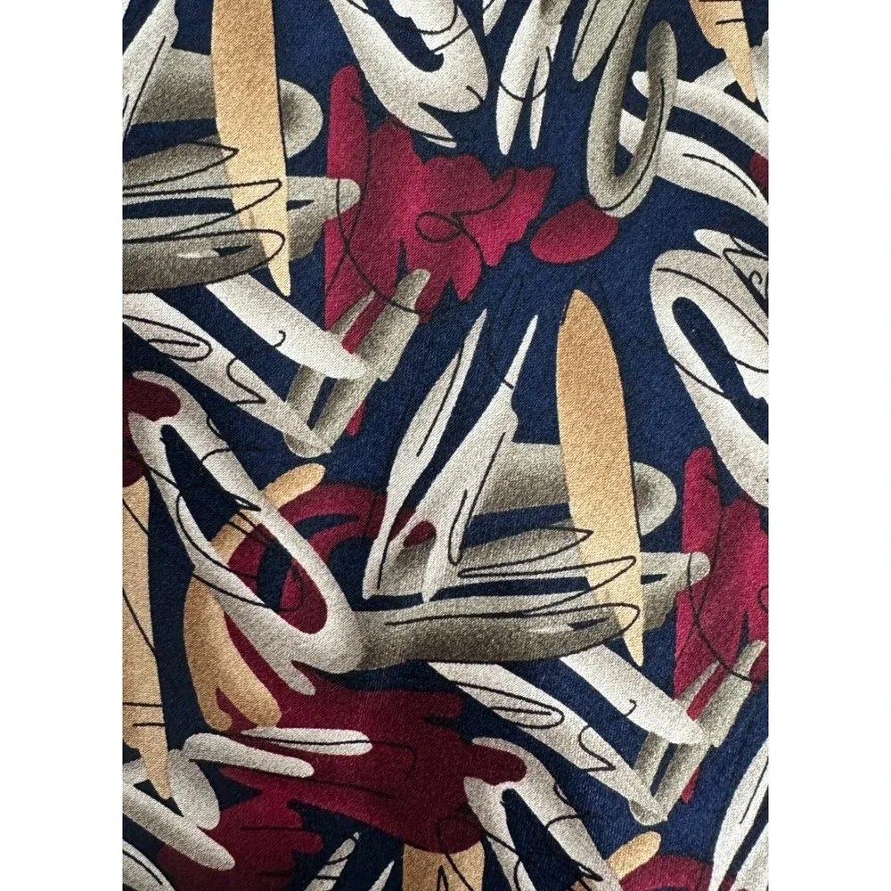 Cocktail Colors Stonehenge Men's Multicolor Geometric Novelty Neck Tie 100% Silk